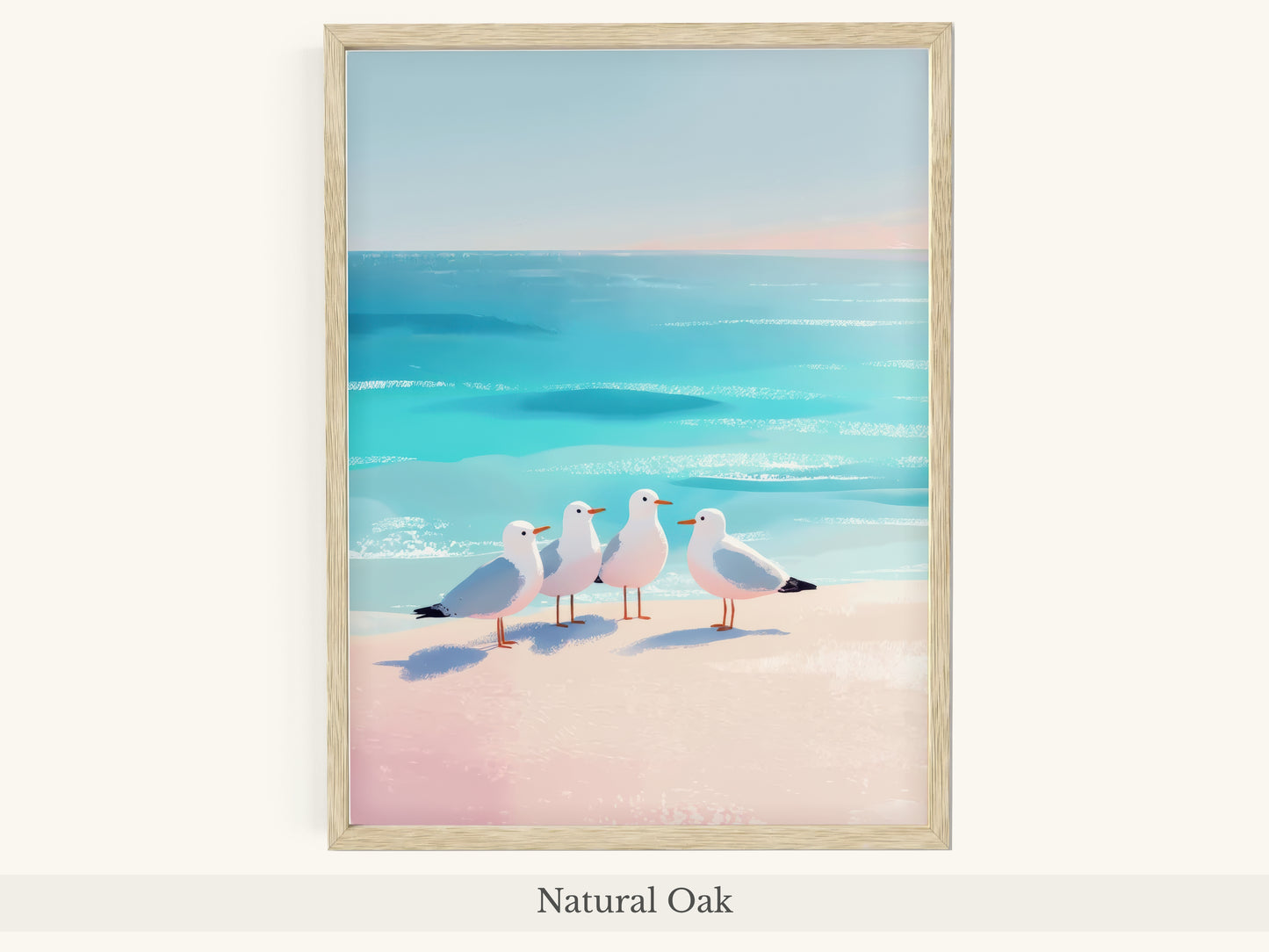 Four Seagulls Turquoise Beach