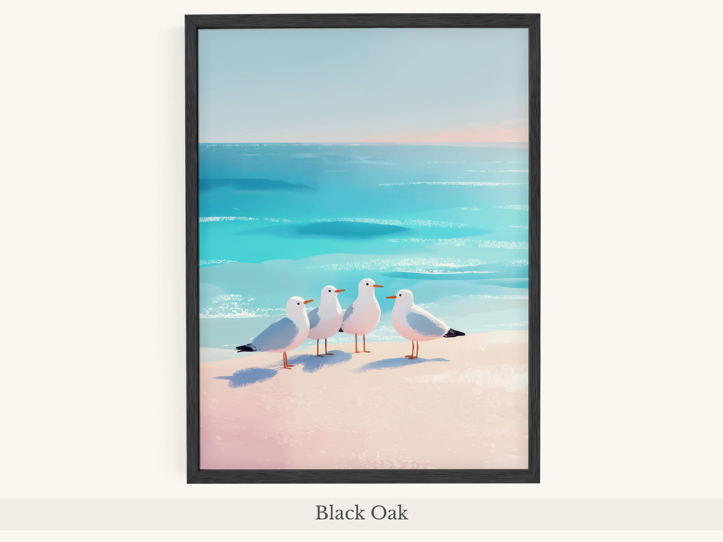 Four Seagulls Turquoise Beach