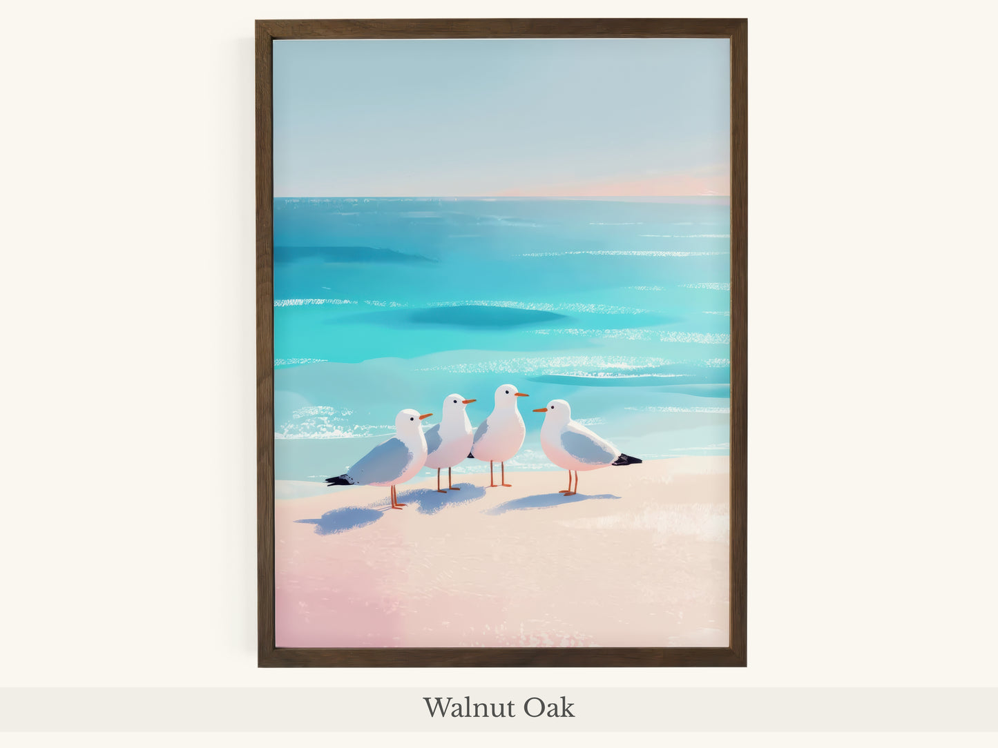 Four Seagulls Turquoise Beach