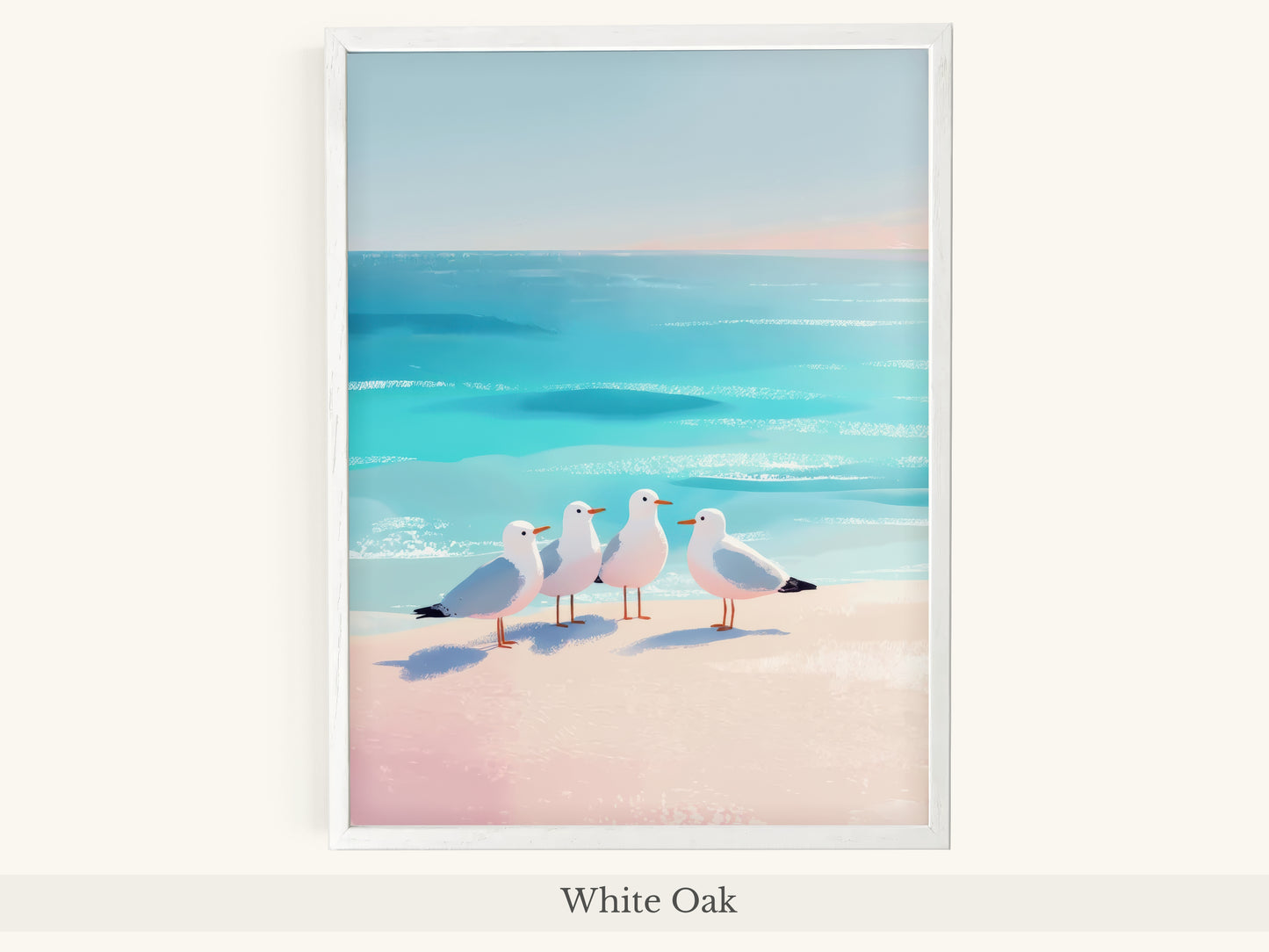 Four Seagulls Turquoise Beach