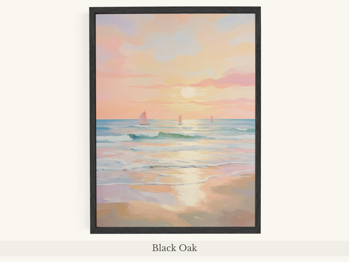 Impressionist Sunset Ocean Sailing