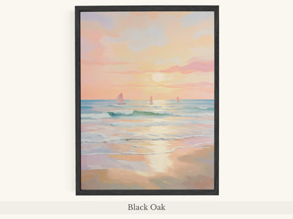 Impressionist Sunset Ocean Sailing