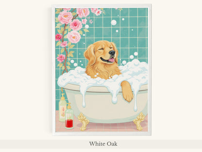 Golden Retriever Mint Bathtub