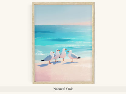 Four Seagulls Turquoise Beach