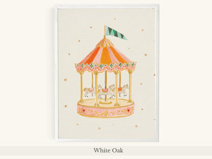Carousel White Horses