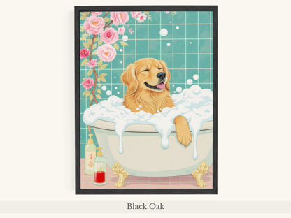 Golden Retriever Mint Bathtub