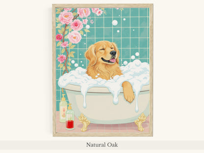 Golden Retriever Mint Bathtub