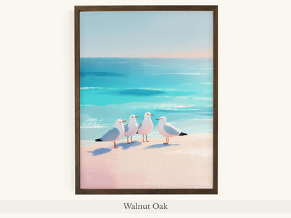 Four Seagulls Turquoise Beach