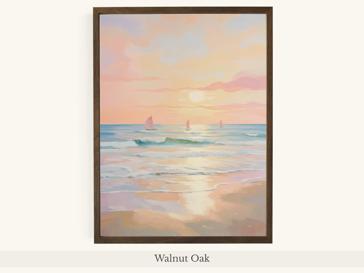 Impressionist Sunset Ocean Sailing