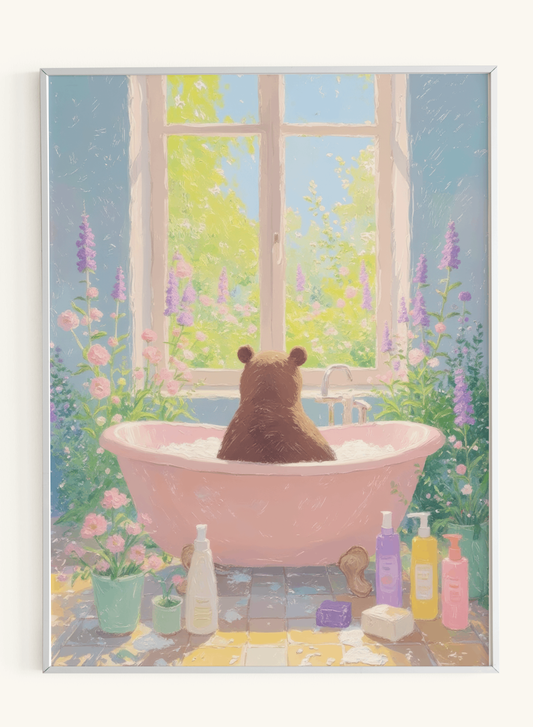 Pink Bear Bathtub