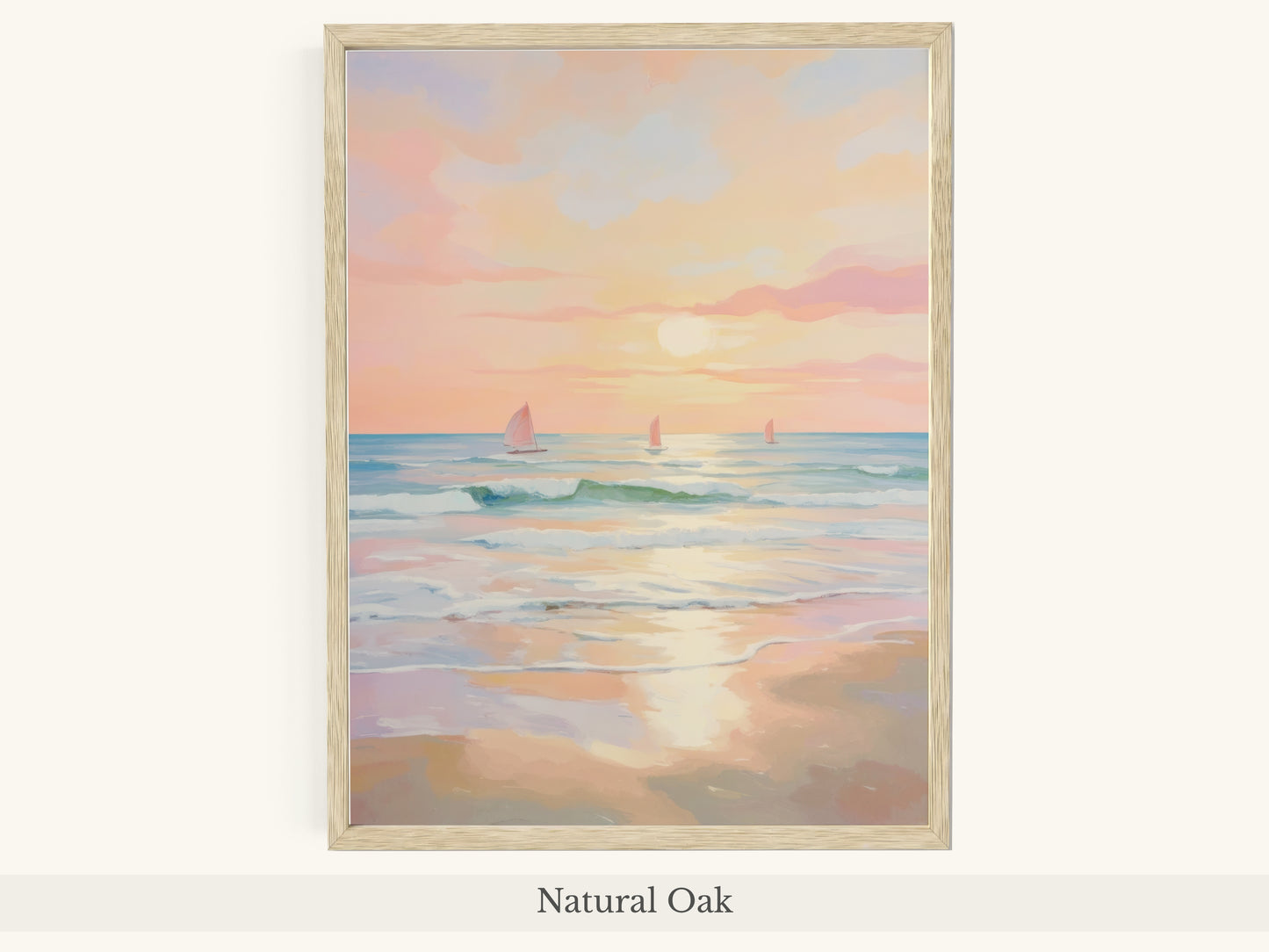 Impressionist Sunset Ocean Sailing