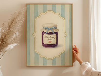 Vintage Blueberry Jam Jar