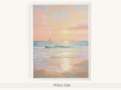 Impressionist Sunset Ocean Sailing