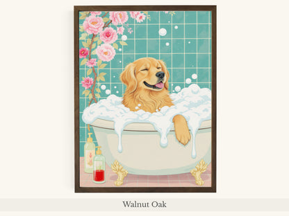 Golden Retriever Mint Bathtub